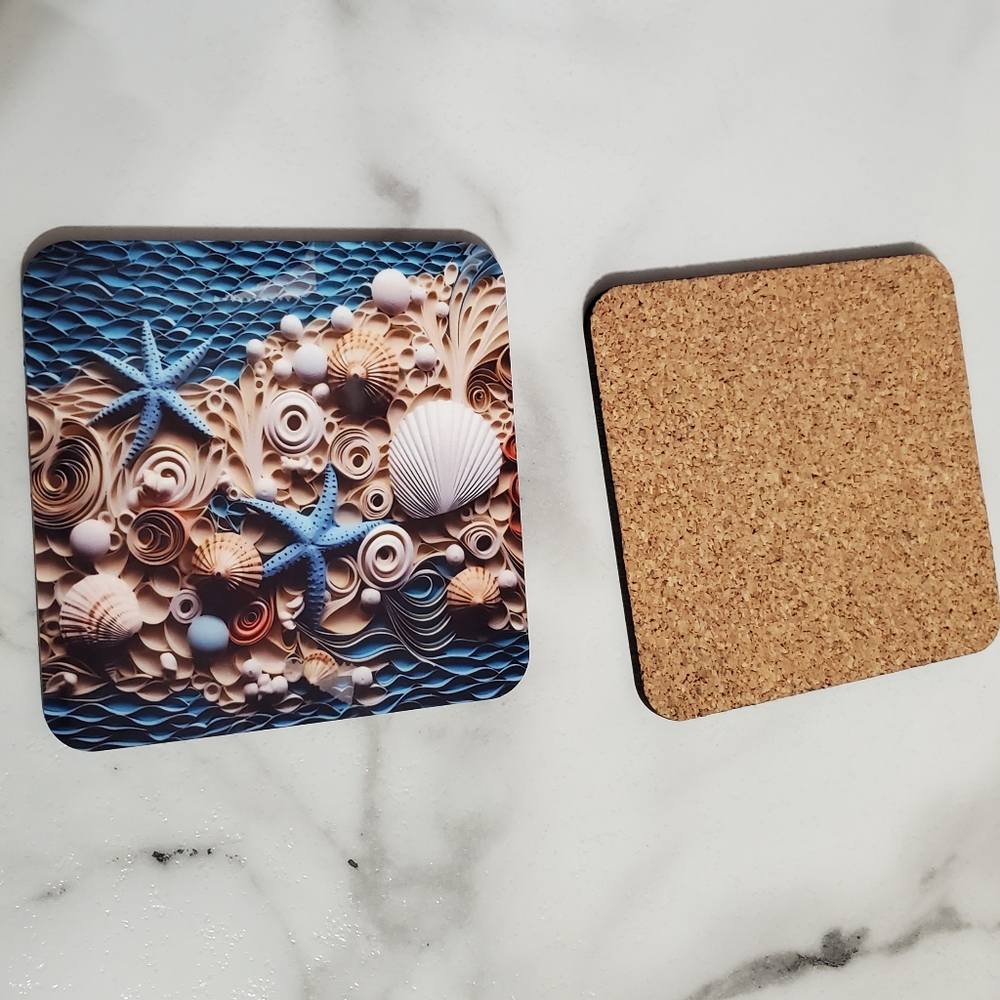 3D Sea Shells Coasters - Picture 2 of 8